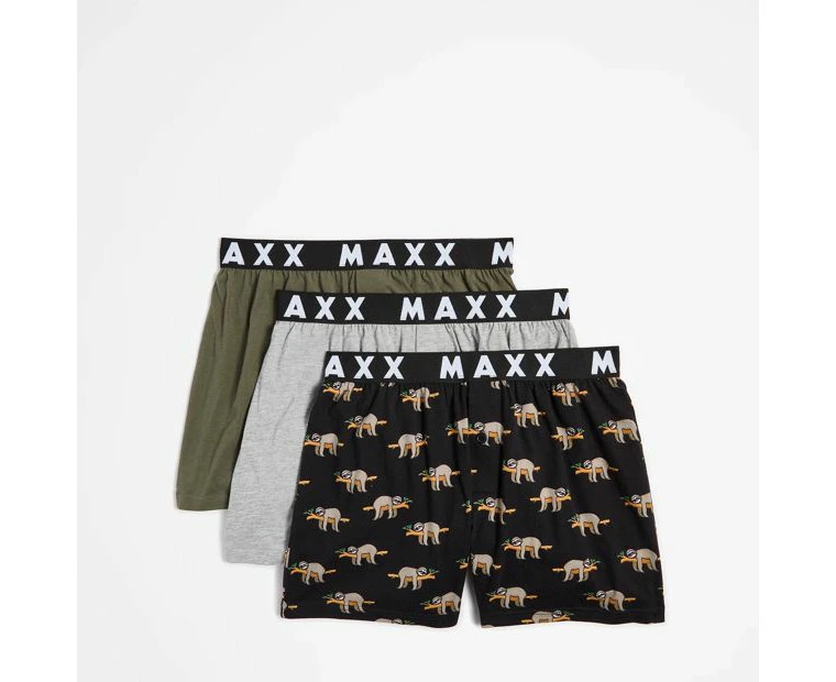 3 Pack Knit Boxer Shorts - Maxx