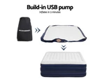 Weisshorn Air Mattress Double Inflatable Bed 46cm Air bed