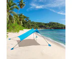 Beach Tent Sun Shelter with Sandbags for Camping Fishing Hiking Backyard Beach Park