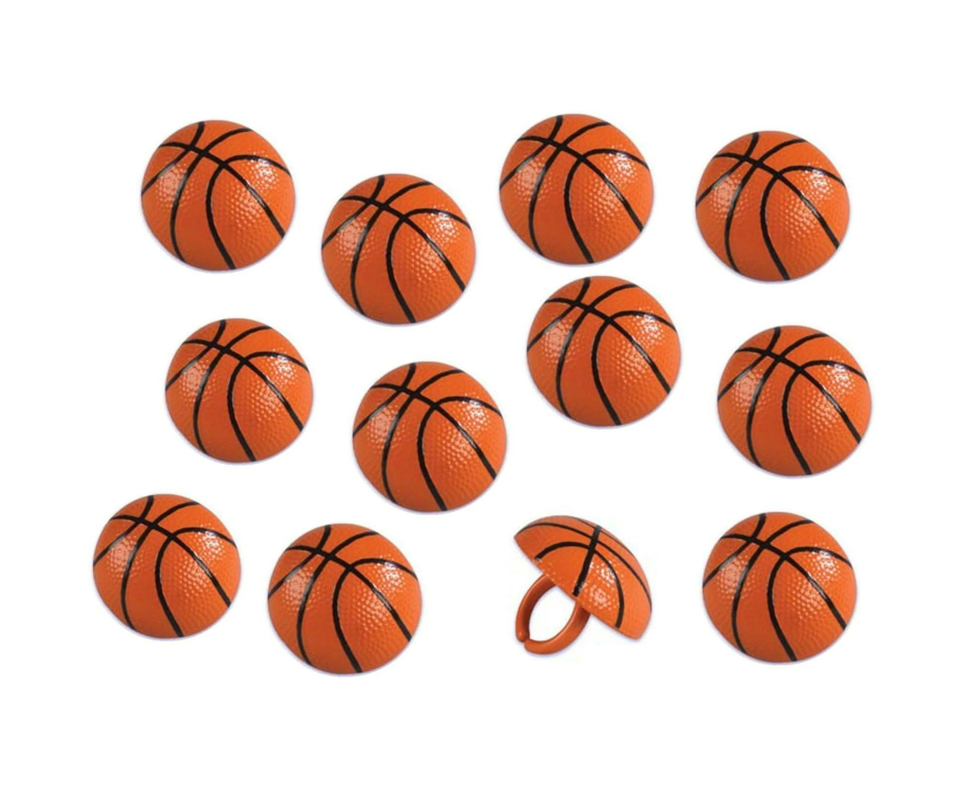 Basketball Cupcake Rings (Pack of 12)