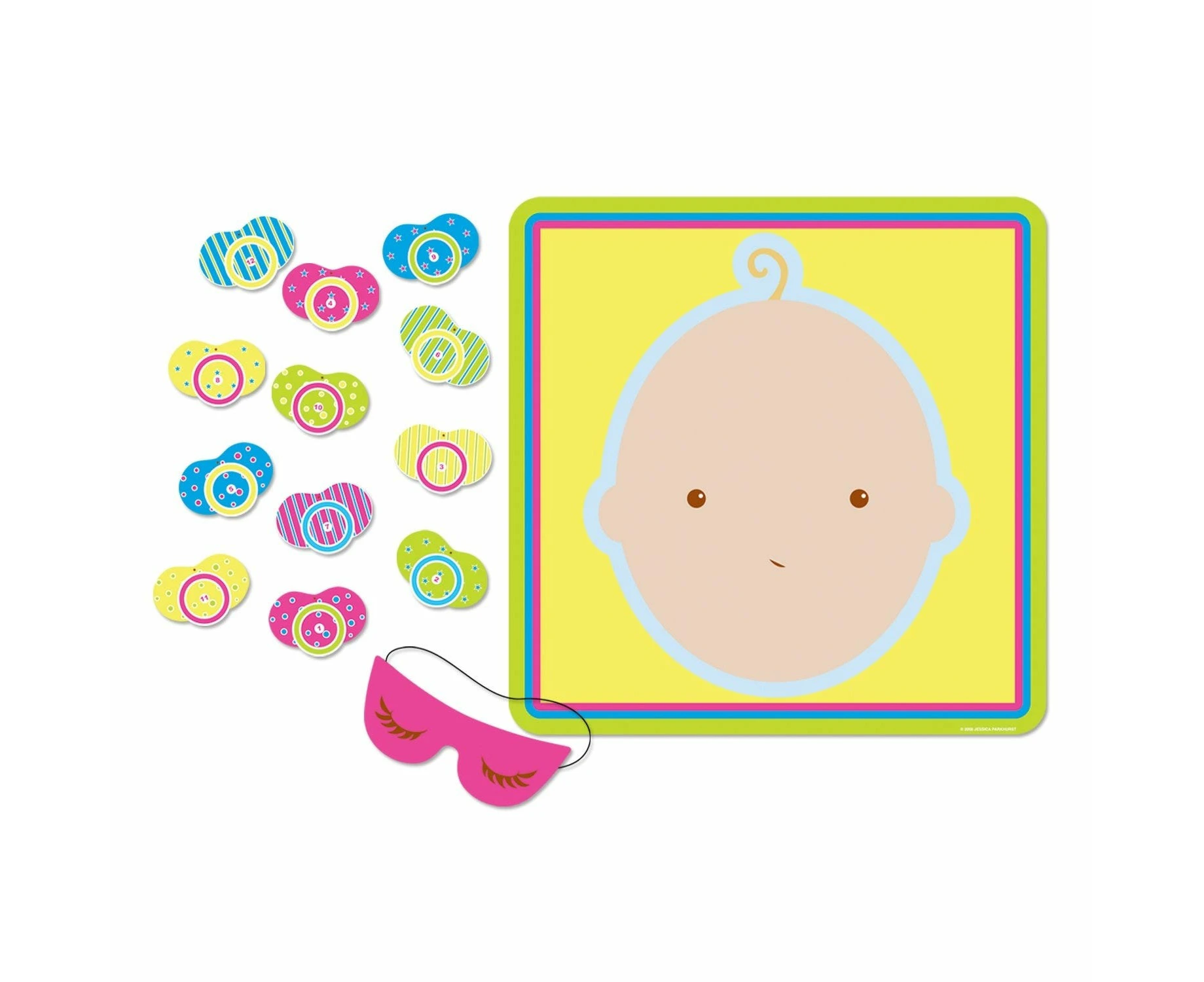 Baby Shower Pin the Dummy Pacifier Game