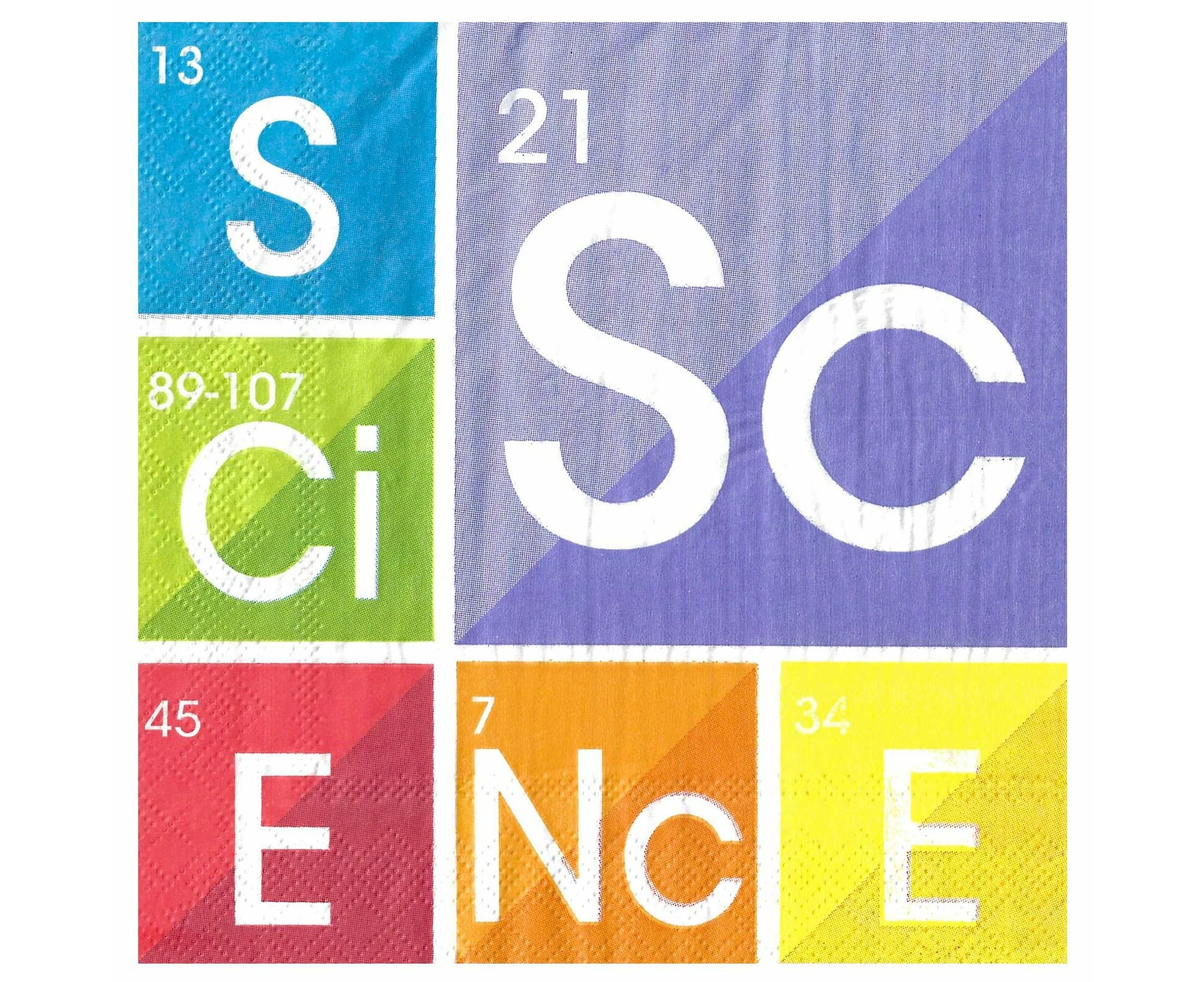 Science Party Large Napkins / Serviettes (Pack of 16)