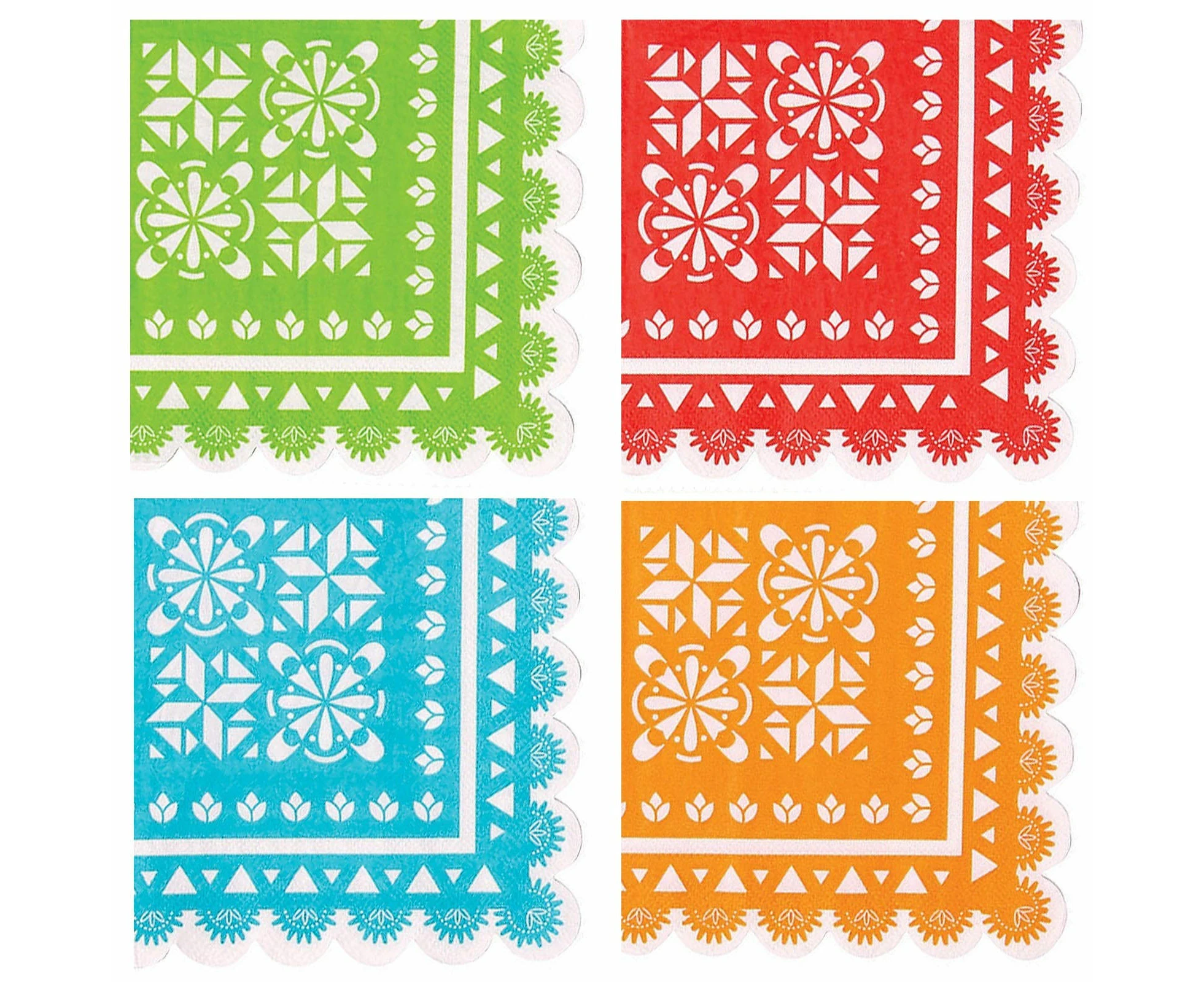 Let's Fiesta Small Napkins / Serviettes (Pack of 16)