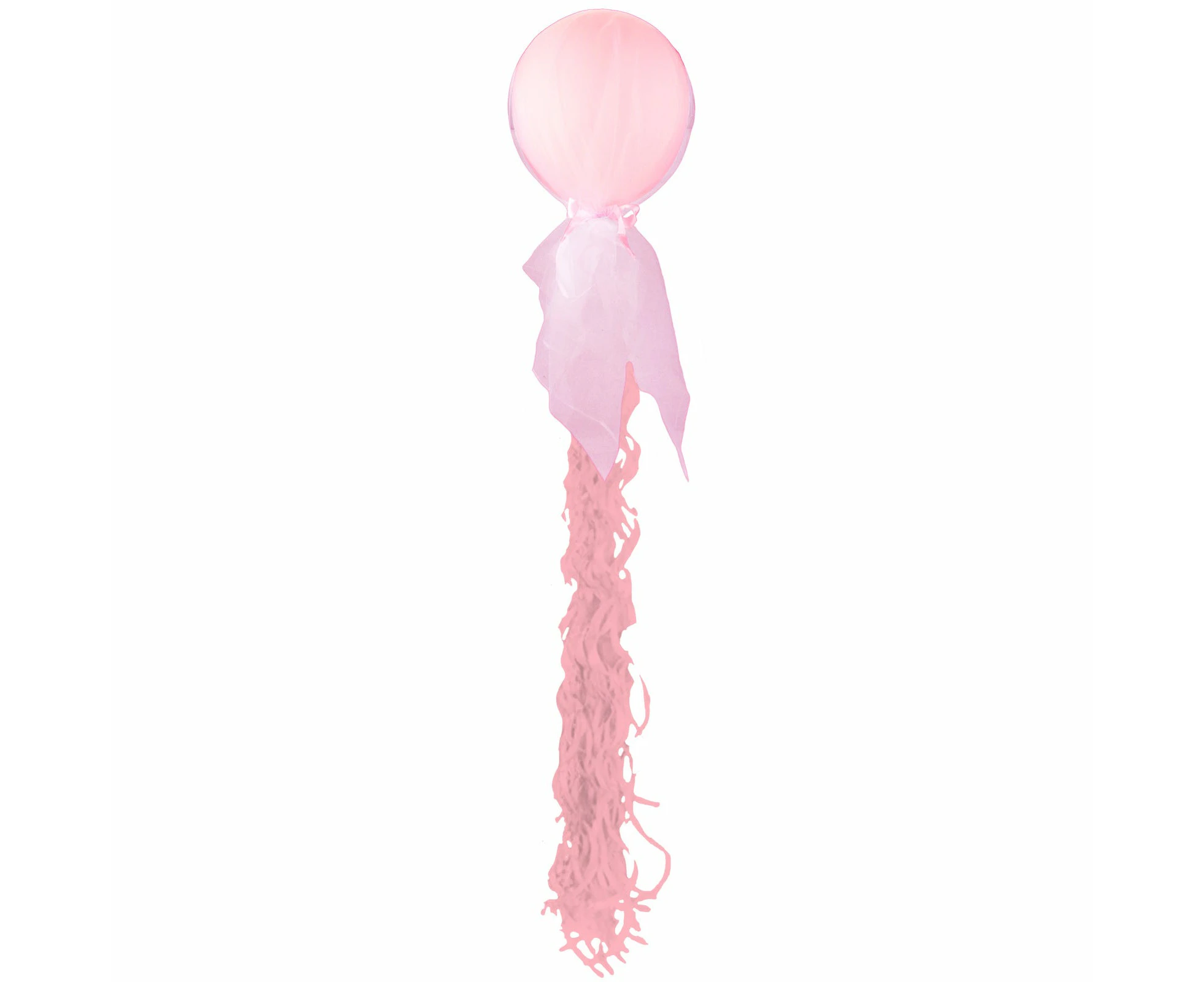 Pink Tulle Balloon Tassel Kit