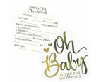 Oh Baby New Parents to Be Advice Cards (Pack of 24)