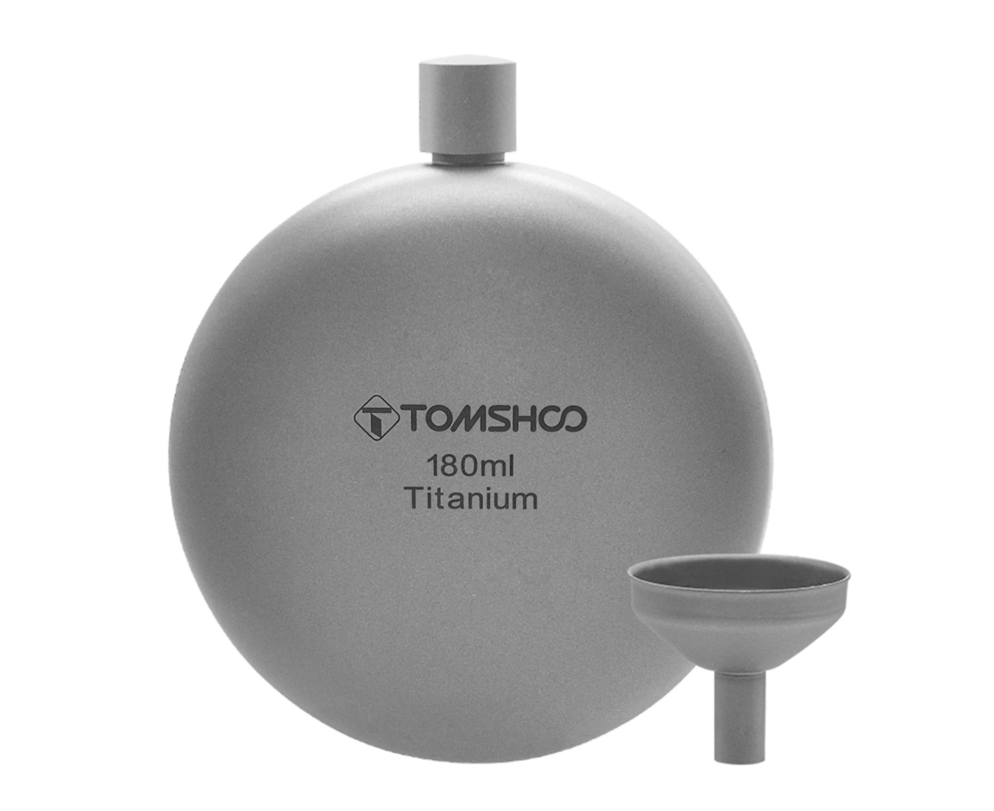 150ml/180ml Titanium Flask Alcohol Whisky Wine Flask with Refill Funnel for Outdoor Camping Backpacking Travel Picnic