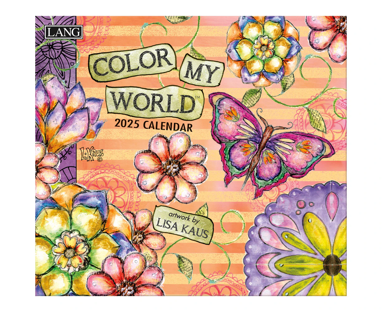 Lang 2025 Calendar Color My World Calender Fits Wall Frame