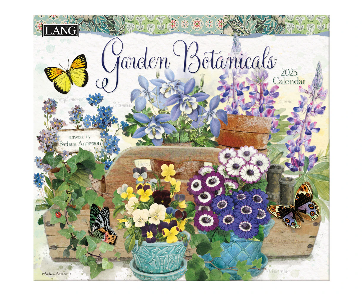 Lang 2025 Calendar Garden Botanicals Calender Fits Wall Frame