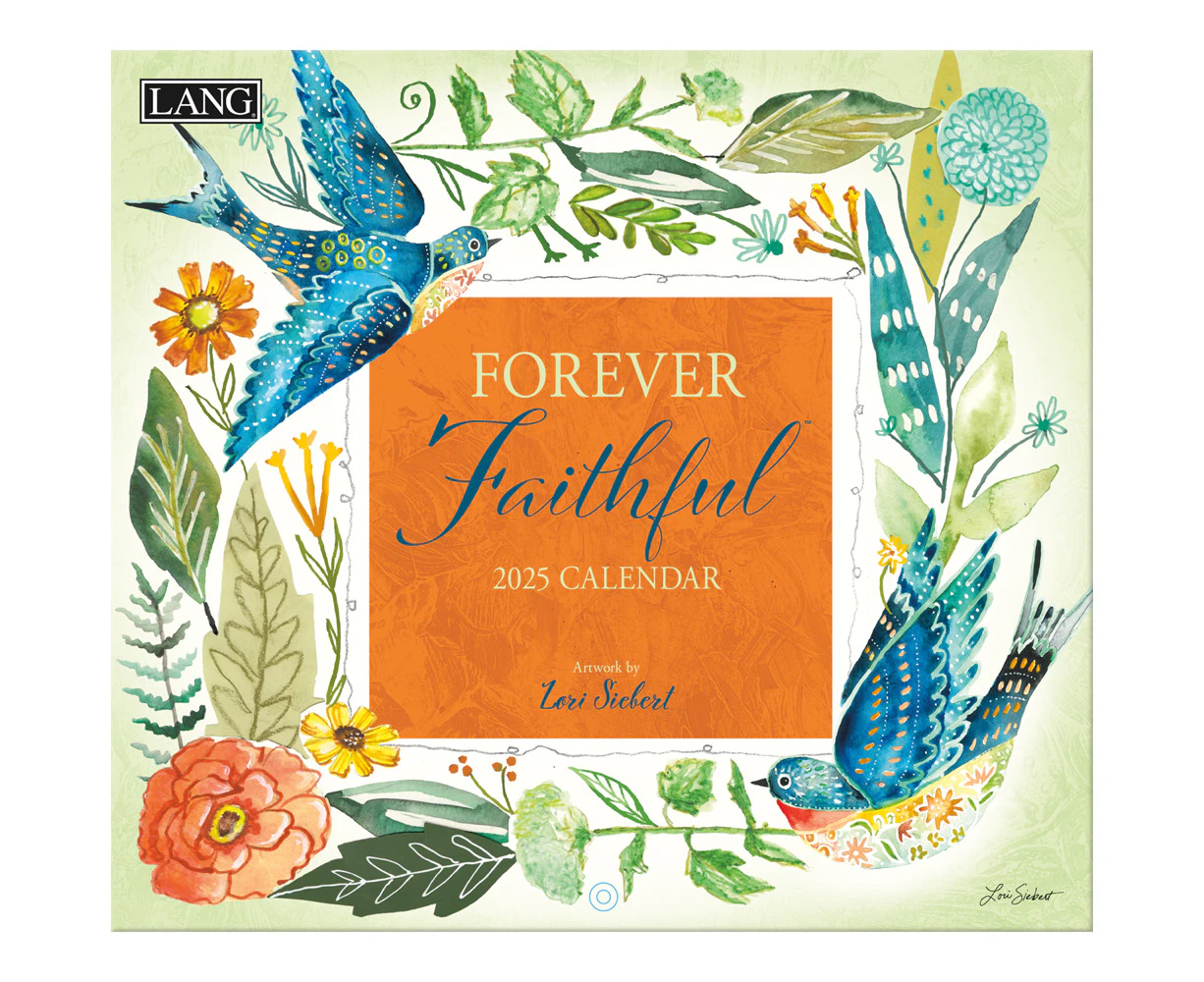 Lang 2025 Calendar Forever Faithful Calender Fits Wall Frame Scripture