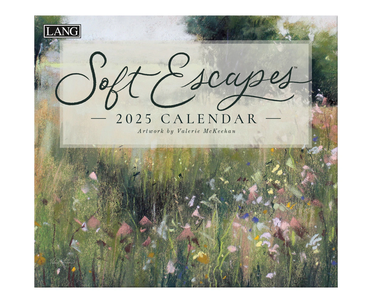 Lang 2025 Calendar Soft Escapes Calender Fits Wall Frame