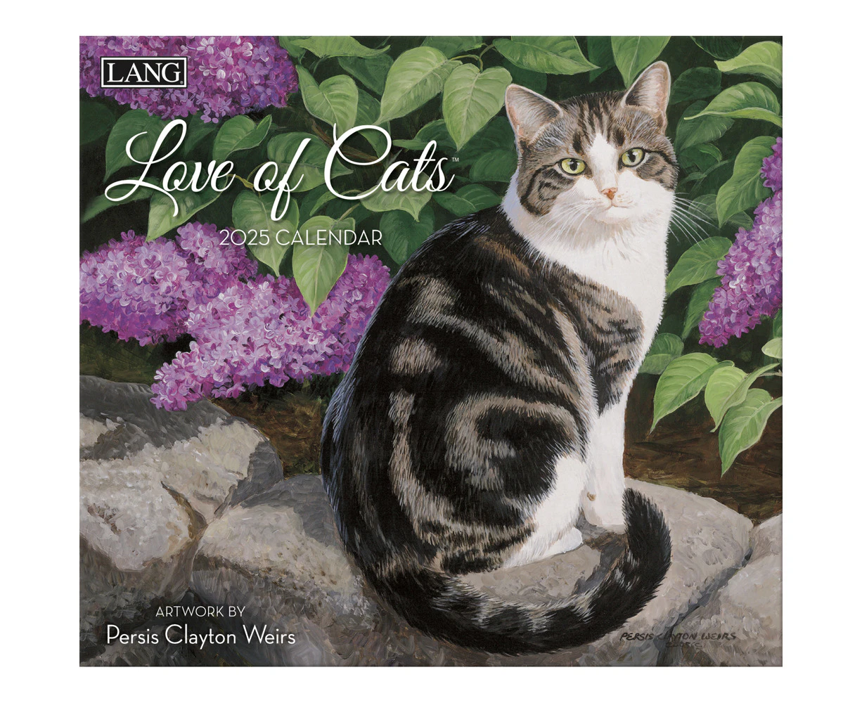 Lang 2025 Calendar Love Of Cats Calender Fits Wall Frame