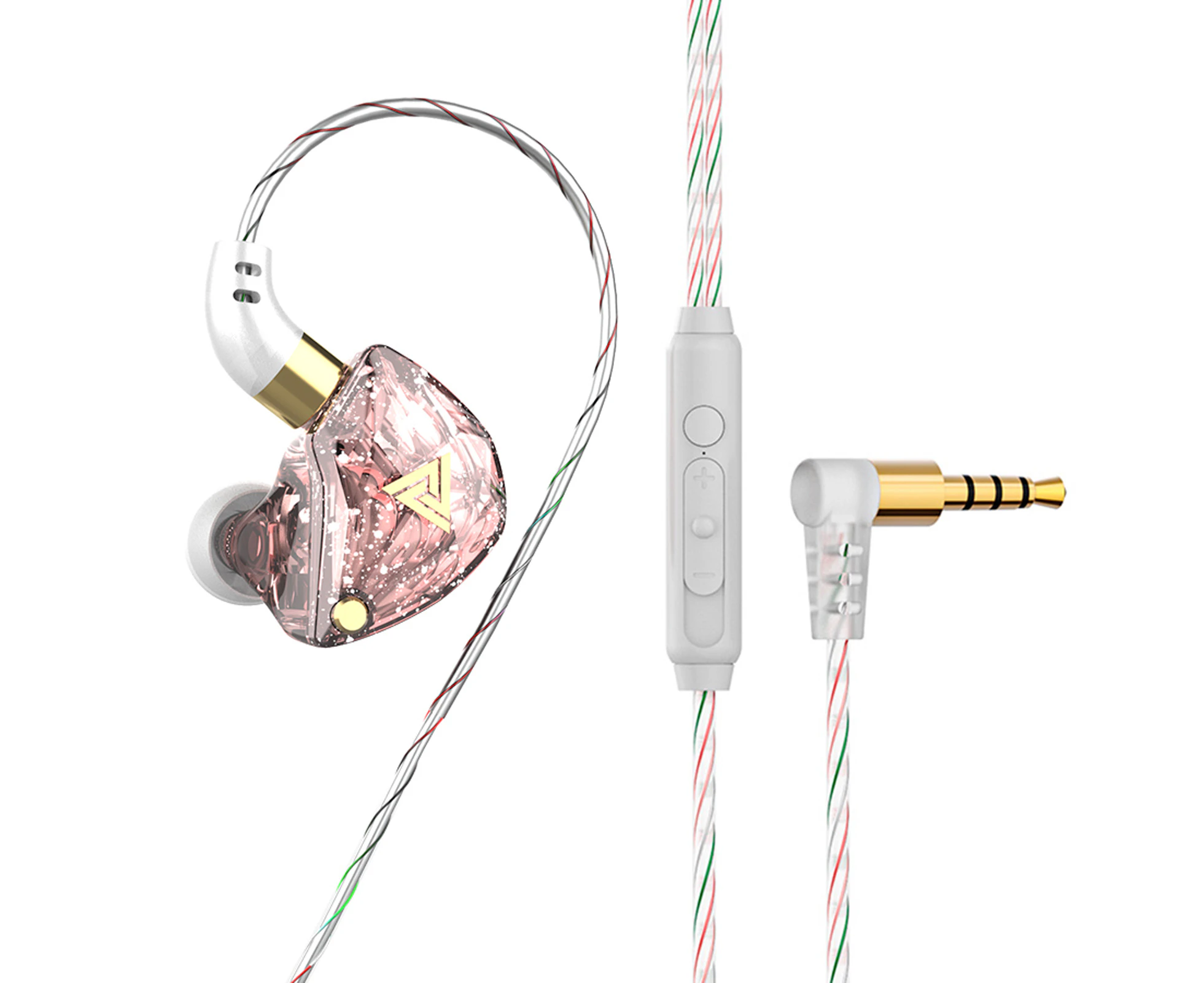 QKZ SK8 3.5mm Wired Headphones Dynamic Music Earphone Ear Hook Sports Headset In-ear Earbuds In-line Control with Mic