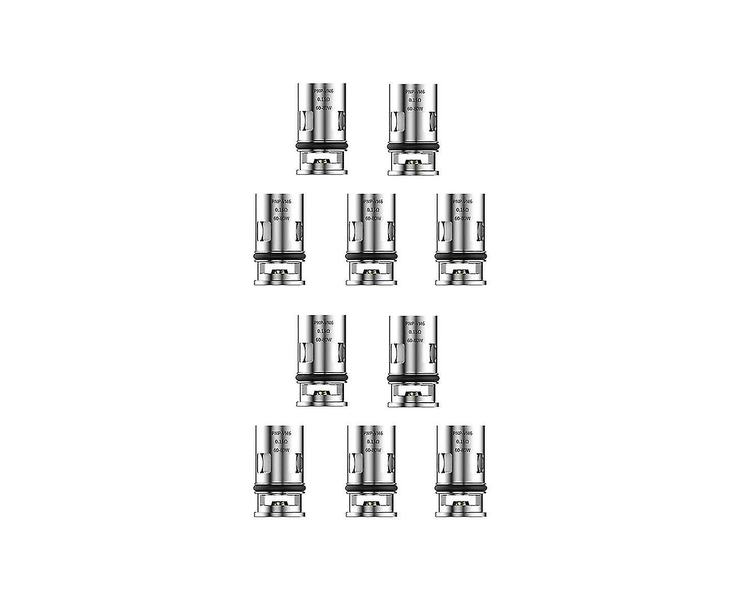 10 Pcs Pnp Evaporator Replacement Coil Vm6 0.15ohm Pnp Coil For Drag X/drag Max /argus Pro /argus X