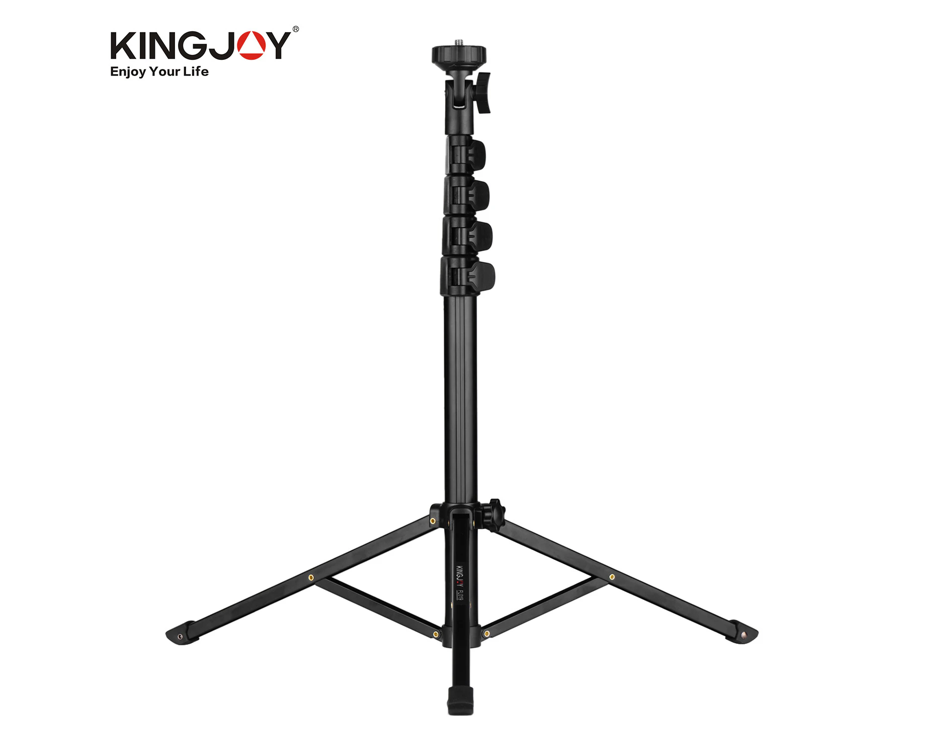 Kingjoy FL019 Multi-functional Photography Video Tripod Mobile Live Video Broadcasting Bracket Aluminum Alloy Material 1/4 Inch Screw Mount for Camera Smar