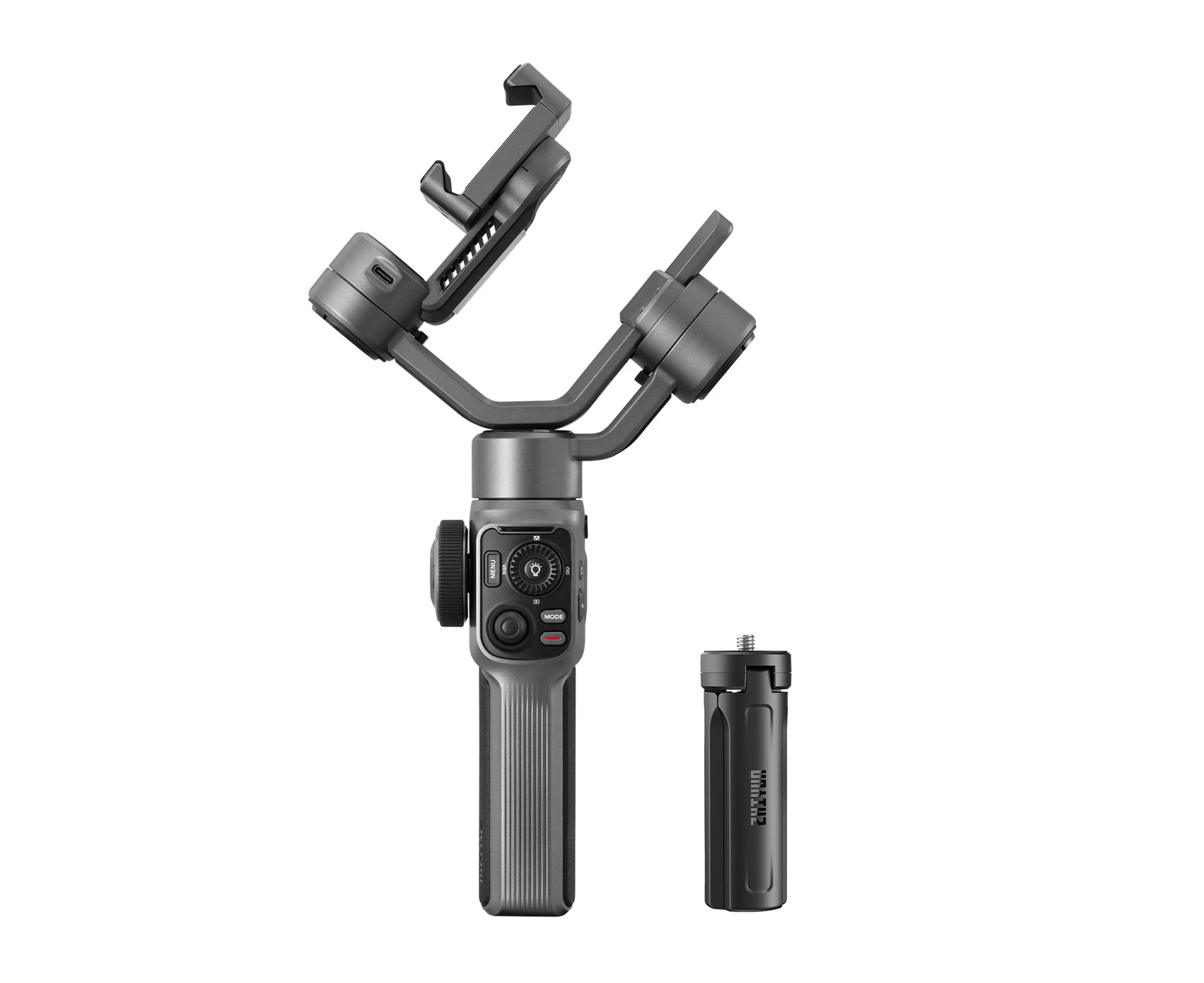 ZHIYUN SMOOTH-5S Handheld 3-Axis Gimbal Stabilizer Portable Phone Vlog Gimbal Anti-shake Built-in LED Fill Light with Mini Tripod Max. 300g Payload Replace