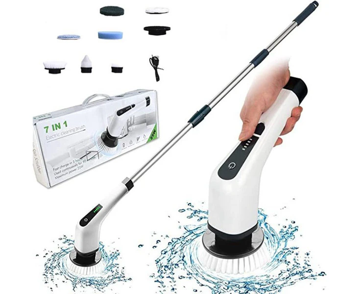 Kitchen Electric Spin Scrubber Cleaning Turbo Scrub Brush