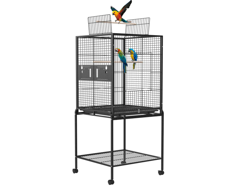 Advwin Bird Cage 146cm Large Cage Aviary Parrot Budgie Pet Cage Wheel w/Brake