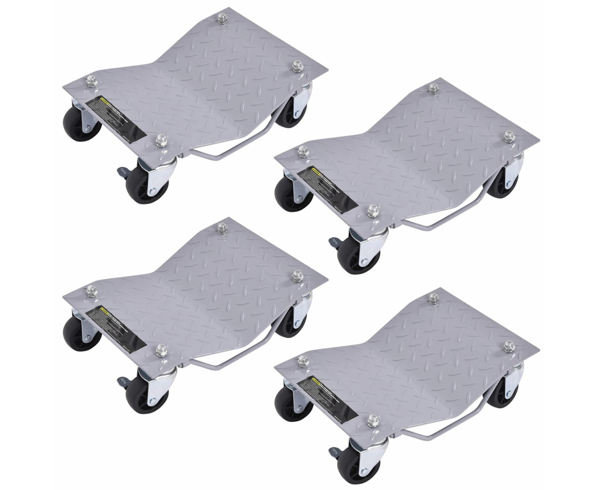 Costway 4x Car Wheels Dolly Heavy Duty Vehicle Dollies Auto Repair Moving Positioning w/Universal Castors 2720kg