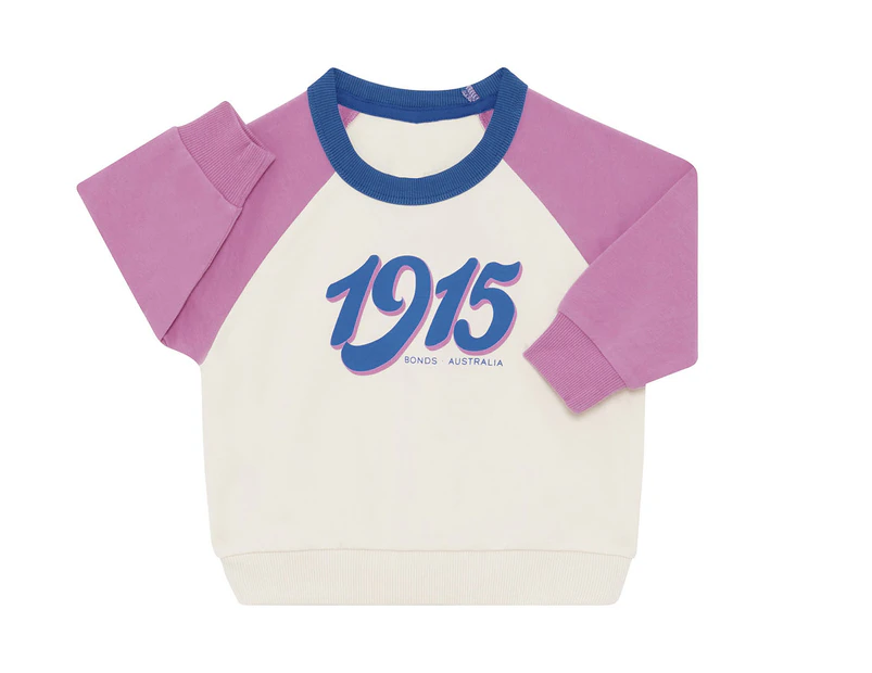 Bonds Baby Soft Threads Pullover - Pink/Blue/Bonds 1915