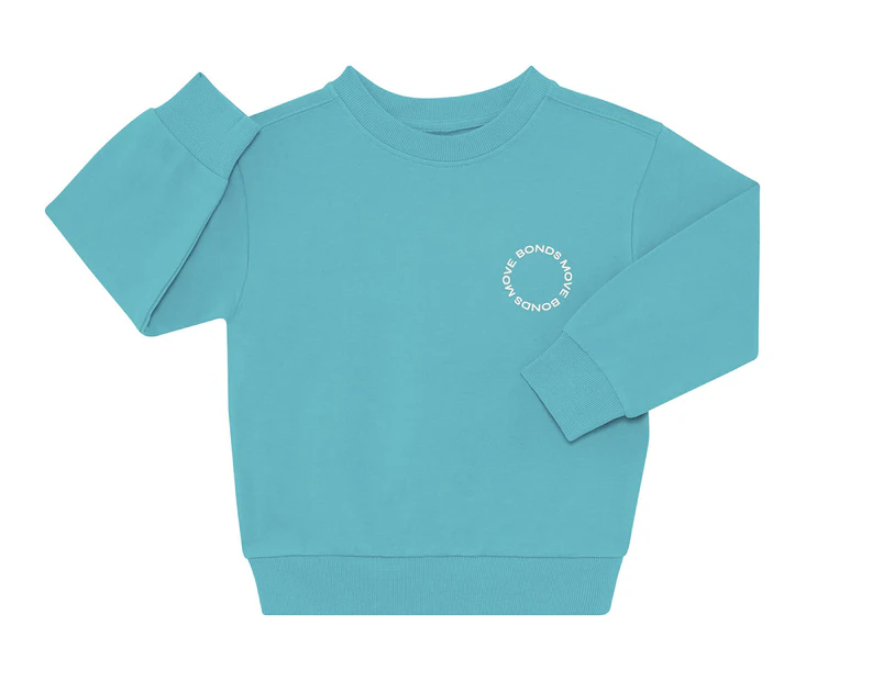 Bonds Toddler/Kids' Move Terry Pullover - Underwater Teal