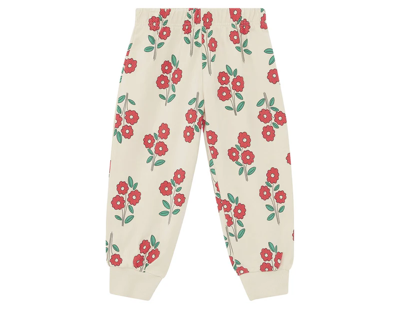 Bonds Toddler/Kids' Soft Threads Trackies / Tracksuit Pants - Garden Bouquet Poppy