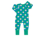 Bonds Baby Zip Wondersuit - Diamond Dazzle/Green/Blue