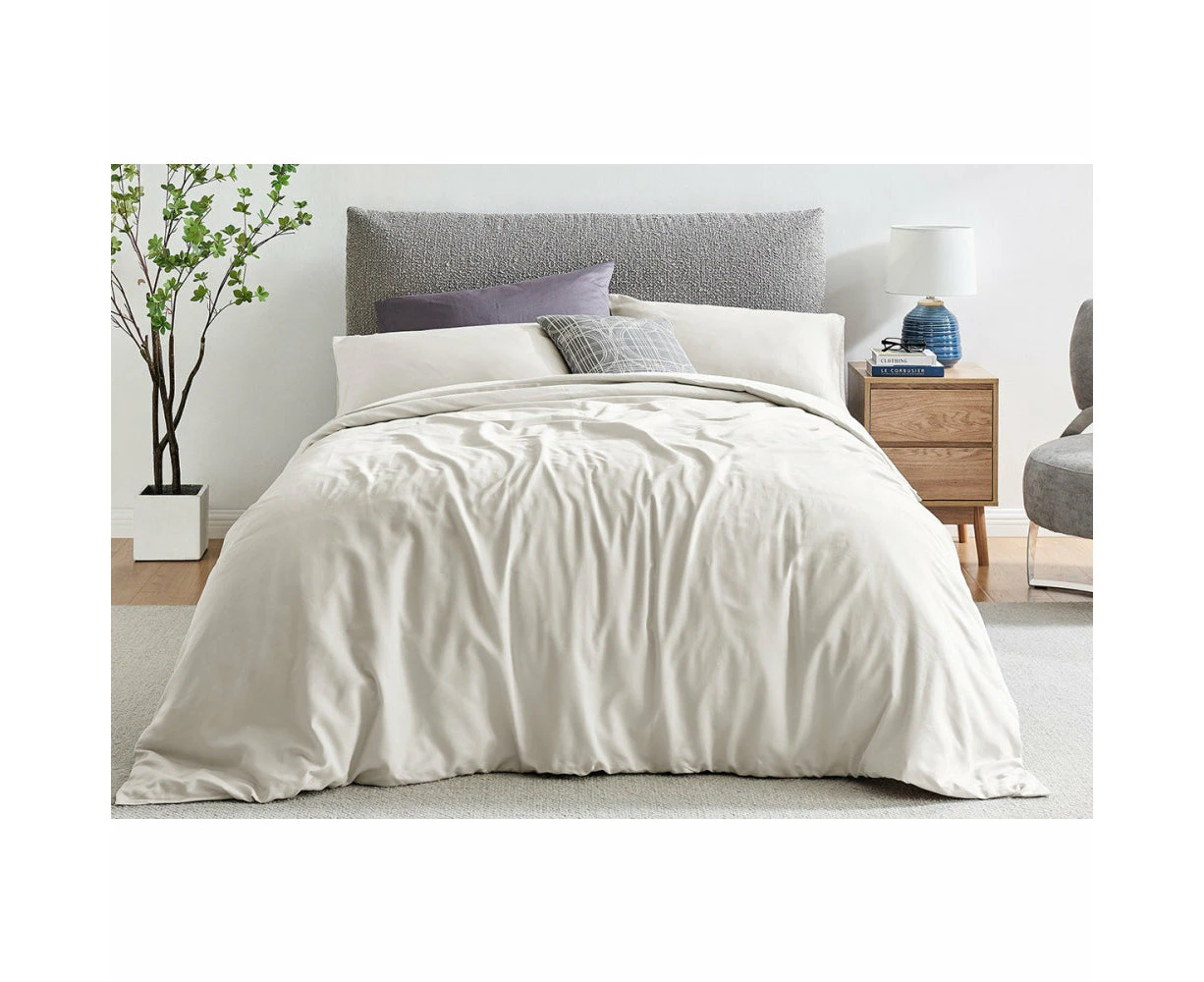 1200TC Cotton Quilt Cover Set Nimbus Cloud - Double