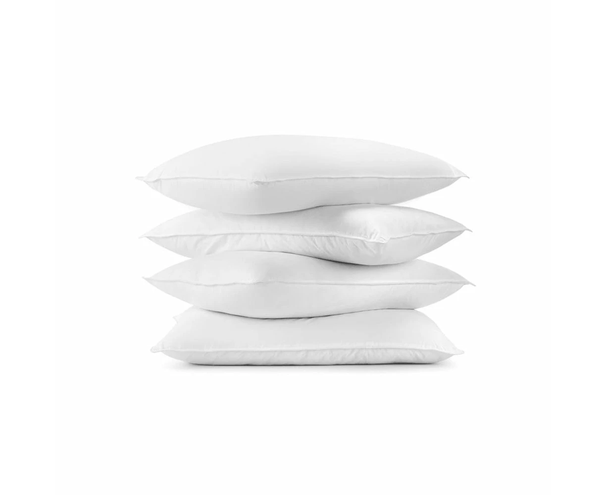 Set of 4 Hotel Quality Deluxe Bounce Fibre Pillows