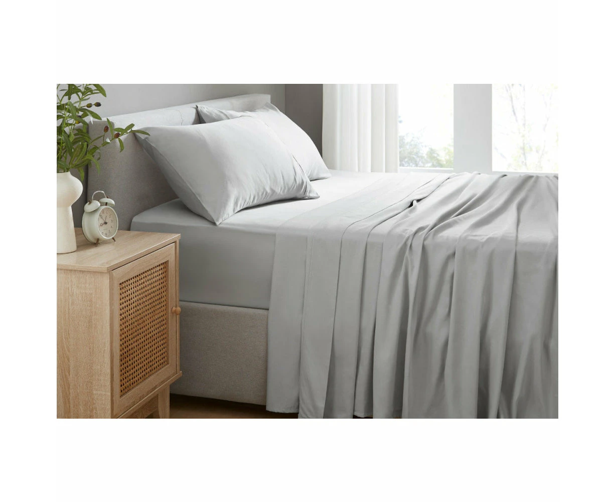 100% Australian Cotton Bed Sheet Set Grey - Queen