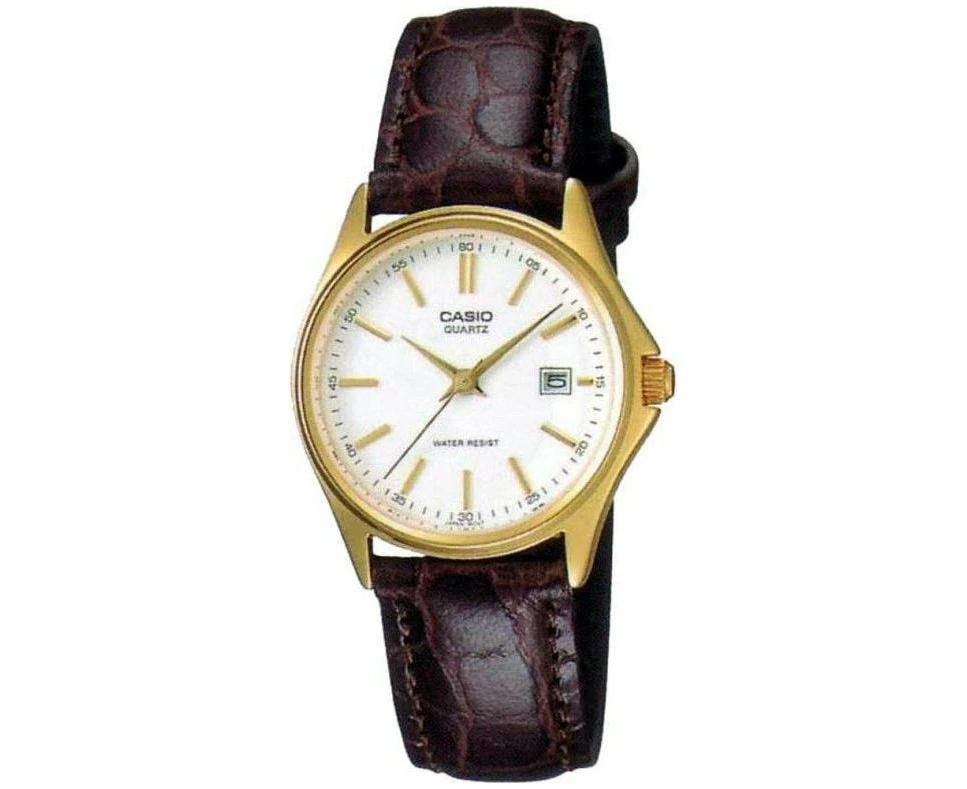 Elegant Replacement Leather Watch Strap Women's Water Resistant Brass Case Band In [insert Colour]