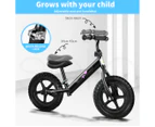 Bopeep Kids Balance Bike Ride On Toys Push Bicycle Children Outdoor Toddler Safe