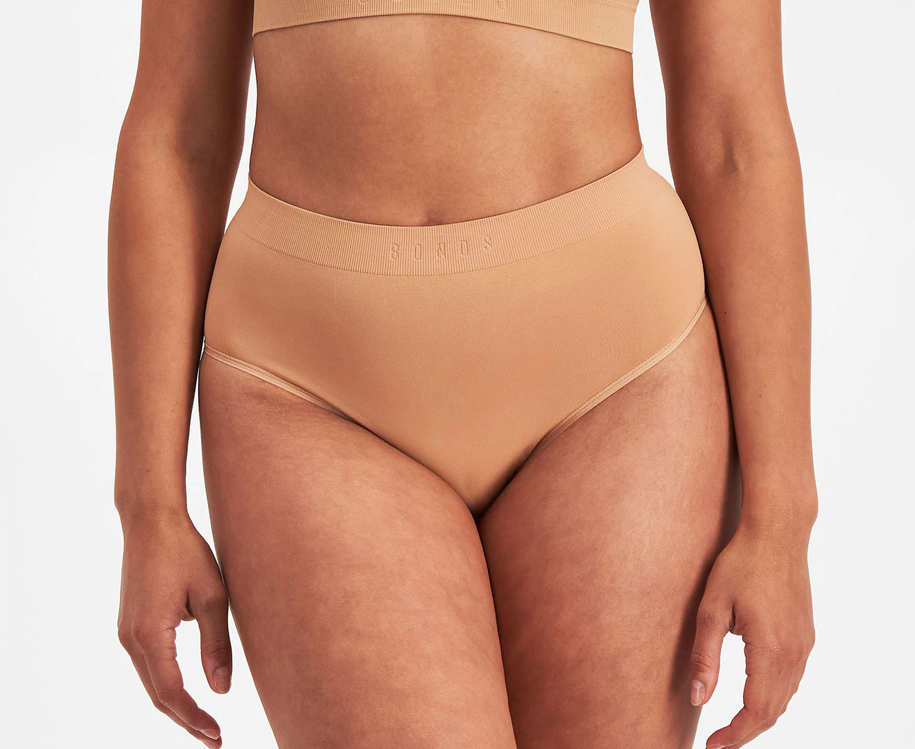 Bonds Women's Bases Seamless Full Briefs - Blush Latte