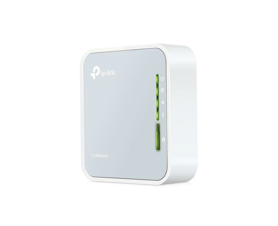 TP-Link TL-WR902AC AC750 750Mbps Dual Band WiFi Wireless Travel Router 1x100Mbps LAN/WAN USB for 3G/4G Modem Pocket Size WISP AP Range Extender Client