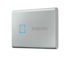 SAMSUNG T7 TOUCH 2TB Portable USB-C SSD, Up To 1050mbs R/W, Silver, Usb-C, 3yr Wty