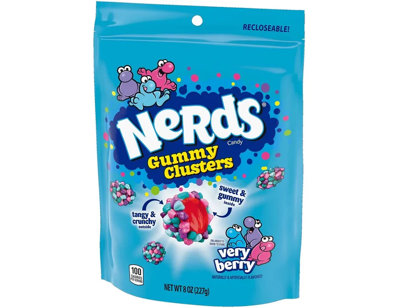 Nerds Gummy Clusters Very Berry 226g