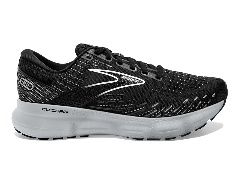 Brooks Women's Glycerin 20 Running Shoes - Black/White