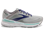 Brooks Women's Adrenaline GTS 22 Narrow Fit Running Shoes - Alloy/Blue/Green