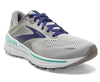 Brooks Women's Adrenaline GTS 22 Narrow Fit Running Shoes - Alloy/Blue/Green