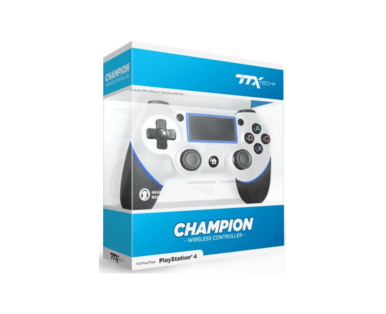 PS4 TTX Tech Champion Wireless Joystick Controller Video Game Accesories White