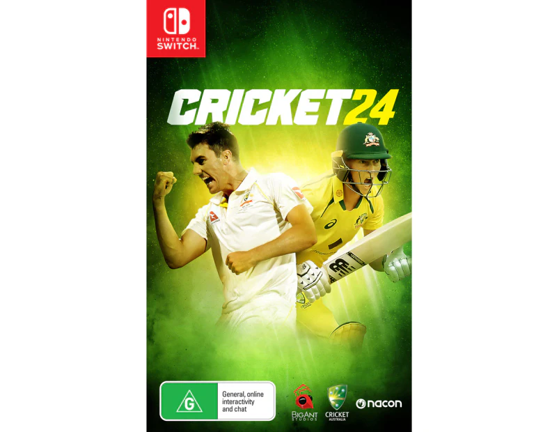 Nintendo Switch SWI Cricket 24 Nacon Multiplayer Sports Simulation Video Game