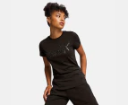 Puma Women's Essentials+ Animal Logo Tee - Black