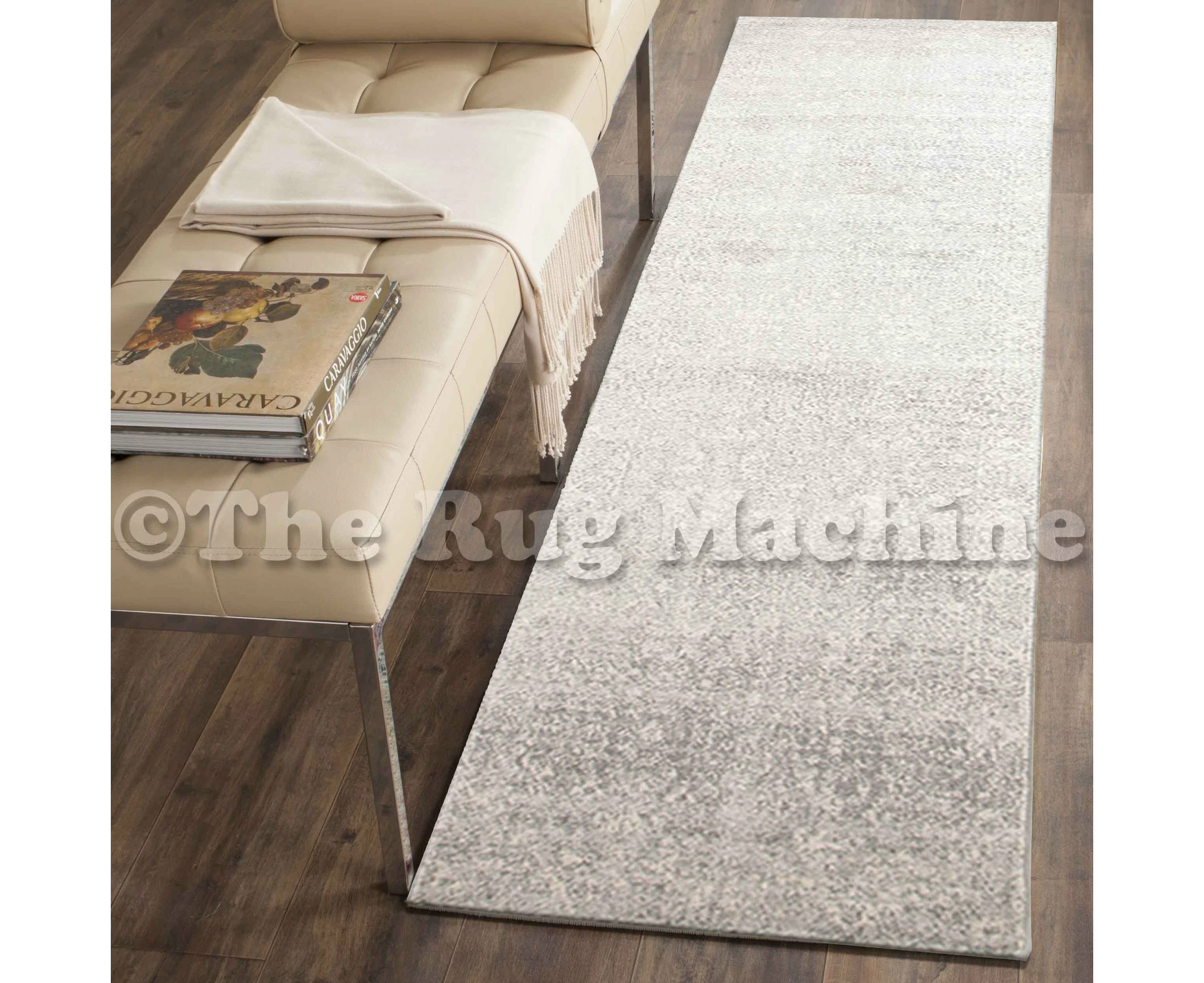 SULIS ALLOVER SILVER GREY TRADITIONAL RUG RUNNER (L) 80x400cm