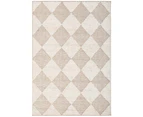 Newton Harlequin Beige Ivory Contemporary Rug - 4 Sizes