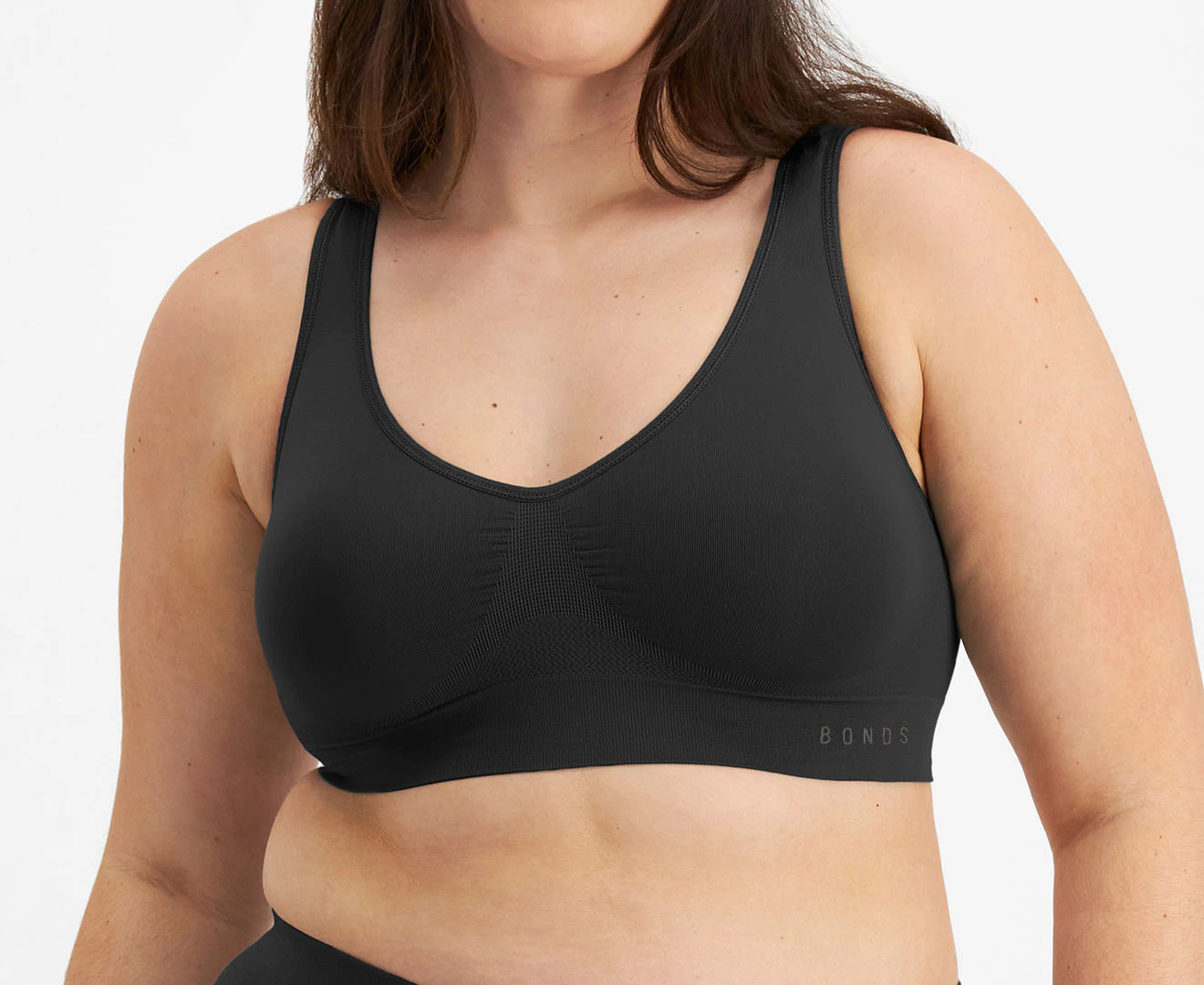 Bonds Women's Comfy Crop Wirefree Bra - Black