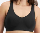 Bonds Women's Comfy Crop Wirefree Bra - Black