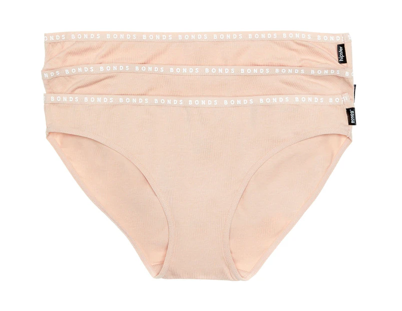 Bonds Women's Hipster Bikini Briefs 3-Pack - Base Blush