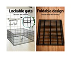 24 8 Panel Puppy Playpen Dog Exercise Pen Cage Indoor Outdoor Safety Fence