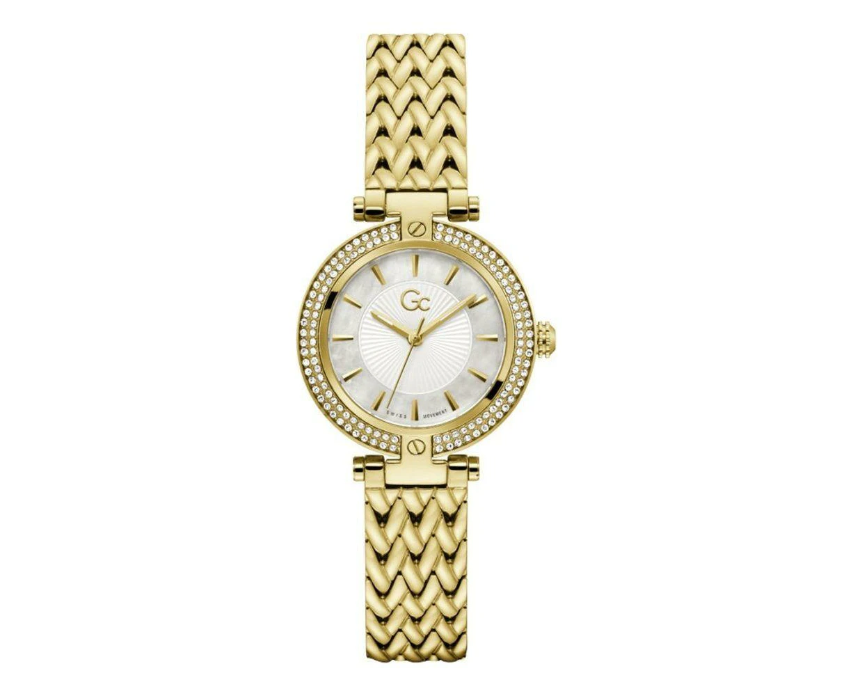 Guess Collection Ladies Quartz Watch Mod. Z22002l1mf Rose Gold With Mother Of Pearl Dial