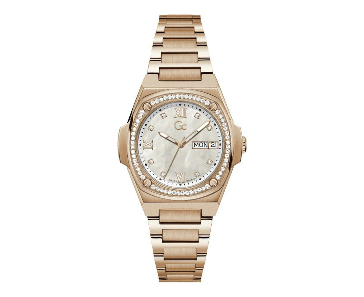 Guess Collection Women's Y98002l1mf Quartz Watch In Silver