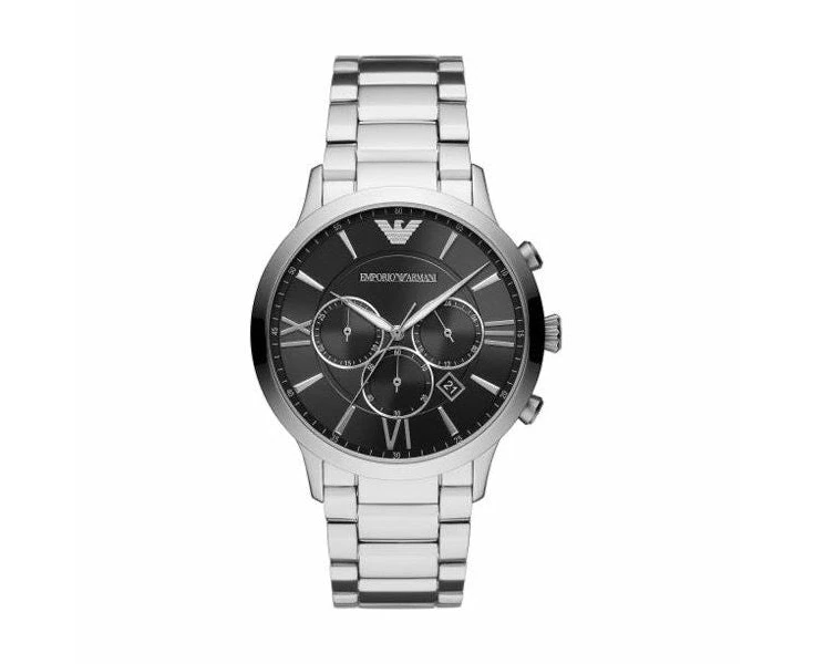 Emporio Armani Men's Stainless Steel Chronograph Watch Ar11208 Water Resistant 5 Atm Official Box